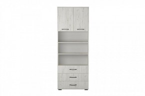 ИТАЛИЯ ШК3Я-800 Шкаф 2дв, 3ящ (дуб крафт белый) в Югорске - yugorsk.mebel24.online | фото