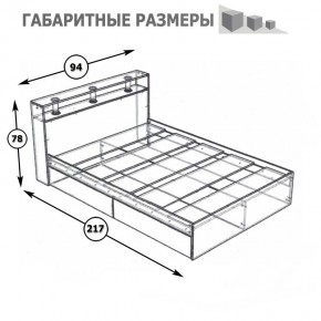 Камелия Кровать 0900, цвет белый, ШхГхВ 93,5х217х78,2 см., сп.м. 900х2000 мм., без матраса, основание есть в Югорске - yugorsk.mebel24.online | фото 5