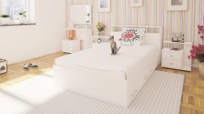 Камелия Кровать с ящиками 1200, цвет белый, ШхГхВ 123,5х217х78,2 см., сп.м. 1200х2000 мм., без матраса, основание есть в Югорске - yugorsk.mebel24.online | фото 6
