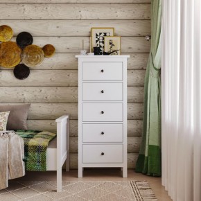 Комод 05 Кантри белый с пятью ящиками в Югорске - yugorsk.mebel24.online | фото 4
