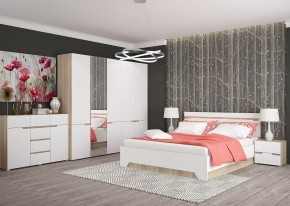 Комод 1200 АНТАЛИЯ (Сонома/Белый софт) в Югорске - yugorsk.mebel24.online | фото 3