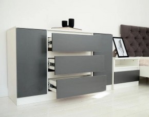 Комод 1200 Парус (Белый/Графит) в Югорске - yugorsk.mebel24.online | фото 4