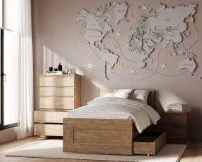 Комод КАСТОР с пятью ящиками, цвет Дуб Сонома в Югорске - yugorsk.mebel24.online | фото 3