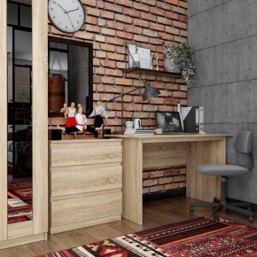 Комод КАСТОР с тремя ящиками, цвет Дуб Сонома в Югорске - yugorsk.mebel24.online | фото 3