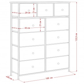 Комод Leset Линкс 11 ящиков (МДФ) в Югорске - yugorsk.mebel24.online | фото 12