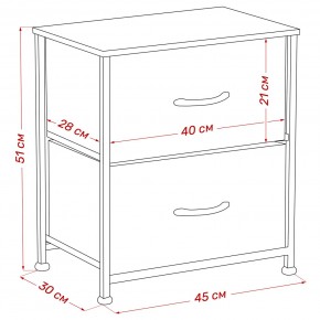 Комод Leset Линкс 2 ящ. (к/з), Каркас Белый, ящики Белые в Югорске - yugorsk.mebel24.online | фото 8