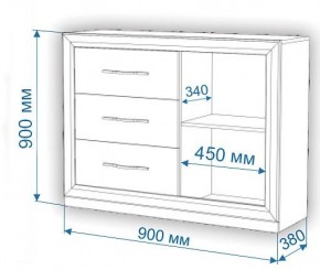 Комод Нобиле Км-120/38 ФГ в Югорске - yugorsk.mebel24.online | фото 3