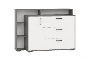 Комод с дверкой и тремя ящиками (графит/белый) в Югорске - yugorsk.mebel24.online | фото 1
