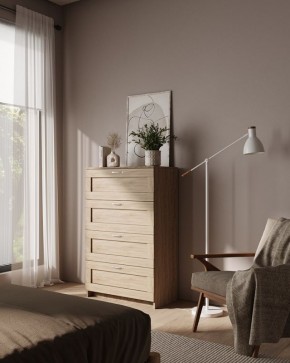 Комод СИРИУС с четырьмя ящиками, цвет Дуб Сонома в Югорске - yugorsk.mebel24.online | фото