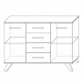Комодино Вега Скандинавия в Югорске - yugorsk.mebel24.online | фото 3