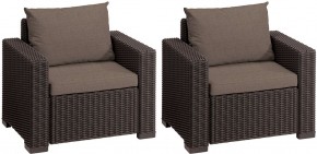 Комплект кресел Калифорния (California chair) коричневые в Югорске - yugorsk.mebel24.online | фото 2
