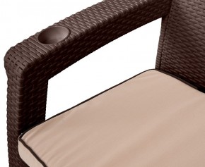 Комплект кресел Yalta Premium Double Seat (Ялта) шоколадный (+подушки под спину) в Югорске - yugorsk.mebel24.online | фото 2