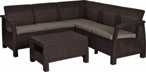 Комплект мебели угловой Корфу Релакс Сет (CORFU II RELAX SET) коричневый в Югорске - yugorsk.mebel24.online | фото 2
