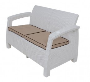 Комплект уличной мебели Yalta Premium Terrace Set (Ялта) белый (+подушки под спину) в Югорске - yugorsk.mebel24.online | фото 2