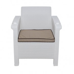 Комплект уличной мебели Yalta Premium Terrace Set (Ялта) белый (+подушки под спину) в Югорске - yugorsk.mebel24.online | фото 6