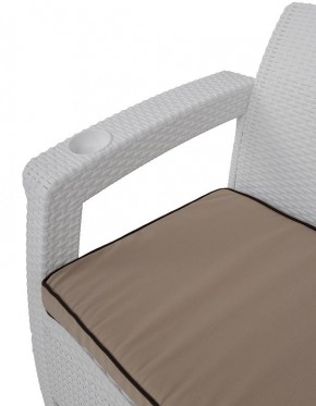 Комплект уличной мебели Yalta Premium Terrace Triple Set (Ялта) белый (+подушки под спину) в Югорске - yugorsk.mebel24.online | фото 5