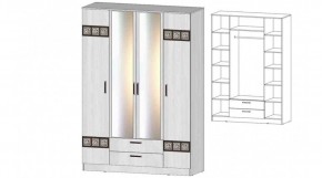 КОСТА-РИКА Шкаф 4-х створчатый (анкор светлый) в Югорске - yugorsk.mebel24.online | фото