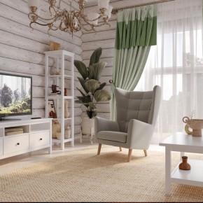Кресло для отдыха Саари светло-серое, ткань рогожка в Югорске - yugorsk.mebel24.online | фото 4