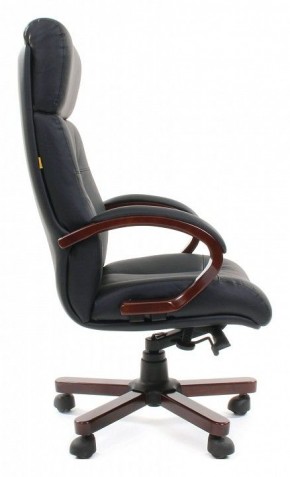 Кресло для руководителя Chairman 421 черный/орех темный, черный в Югорске - yugorsk.mebel24.online | фото 3
