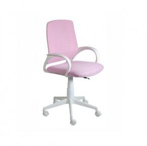 Кресло Ирис White сетка/ткань розовая в Югорске - yugorsk.mebel24.online | фото 1