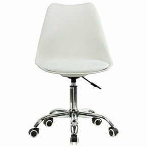 Кресло стул BRABIX "Eames MG-310 CH", хром, пластик белый, экокожа белая, 532923 в Югорске - yugorsk.mebel24.online | фото 1