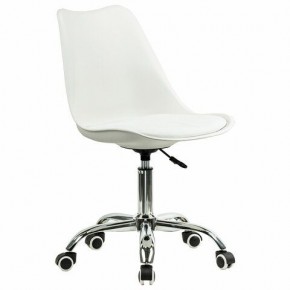 Кресло стул BRABIX "Eames MG-310 CH", хром, пластик белый, экокожа белая, 532923 в Югорске - yugorsk.mebel24.online | фото 2