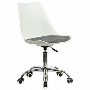 Кресло стул BRABIX "Eames MG-310 CH", хром, пластик белый, ткань серая, 532924 в Югорске - yugorsk.mebel24.online | фото 2