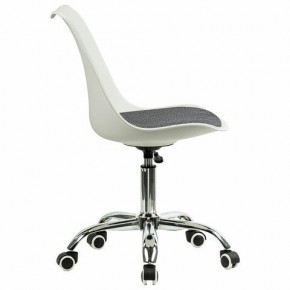 Кресло стул BRABIX "Eames MG-310 CH", хром, пластик белый, ткань серая, 532924 в Югорске - yugorsk.mebel24.online | фото 3