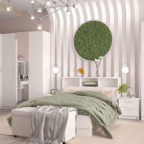 Кровать 1600 Париж с настилом (Белый тиснение) в Югорске - yugorsk.mebel24.online | фото 4