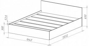 НИЦЦА-14 Кровать 1600 с настилом ЛДСП (НЦ.14) в Югорске - yugorsk.mebel24.online | фото 3