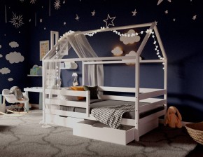 Кровать-домик 80*160 Белый в Югорске - yugorsk.mebel24.online | фото