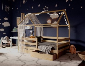 Кровать-домик 80*160 без покраски в Югорске - yugorsk.mebel24.online | фото