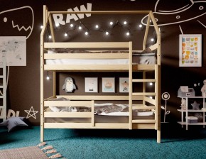 Кровать-домик двухъярусная 80*160 без покраски в Югорске - yugorsk.mebel24.online | фото 2