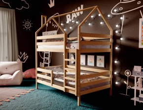 Кровать-домик двухъярусная 80*160 без покраски в Югорске - yugorsk.mebel24.online | фото 3