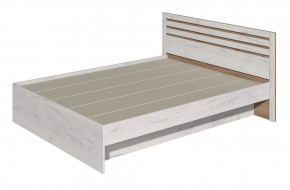 Кровать Лиана 1.6 (Дуб Крафт Белый/Дуб Крафт Золотой) в Югорске - yugorsk.mebel24.online | фото