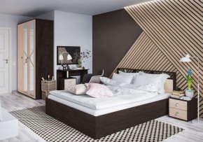 Кровать Ненси-2 1.6 Настил из ЛДСП венге/дуб молочный в Югорске - yugorsk.mebel24.online | фото 2