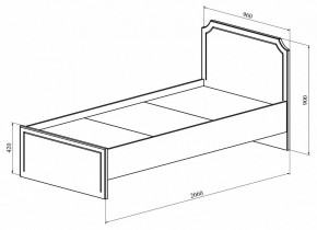 Кровать односпальная ДримСтар ДС-50 в Югорске - yugorsk.mebel24.online | фото 3