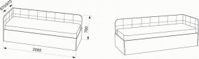 Кровать Зарина угловая Newtone light beige угол левый в Югорске - yugorsk.mebel24.online | фото 4