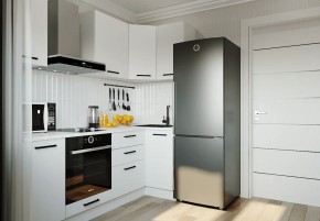 Кухонный гарнитур Белый Глянец 2200*1000 (Стол. 38мм) в Югорске - yugorsk.mebel24.online | фото 1
