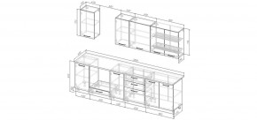 Кухонный гарнитур Белый Глянец 2800 (Стол. 38мм) в Югорске - yugorsk.mebel24.online | фото 2