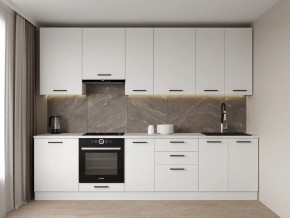 Кухонный гарнитур Белый Глянец 3000 h950 (Стол. 38мм) в Югорске - yugorsk.mebel24.online | фото