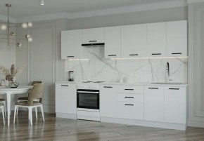 Кухонный гарнитур Белый Глянец 3000 (Стол. 38мм) в Югорске - yugorsk.mebel24.online | фото 1