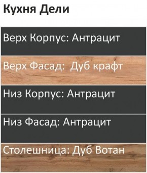 Кухонный гарнитур Дели 1800 (Стол. 38мм) в Югорске - yugorsk.mebel24.online | фото 3