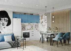 Кухонный гарнитур Капри 2550 (Стол. 38мм) в Югорске - yugorsk.mebel24.online | фото 1