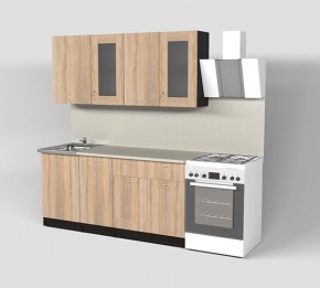 Кухонный гарнитур Симона демо 1700 (Венга/Дуб Сонома) в Югорске - yugorsk.mebel24.online | фото 1