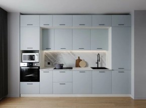 Кухонный гарнитур Смоки 3400 (Стол. 38мм) в Югорске - yugorsk.mebel24.online | фото