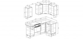 Кухонный гарнитур Старое Дерево 2000*1200 (Стол. 38мм) в Югорске - yugorsk.mebel24.online | фото 2