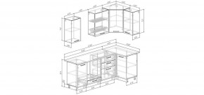 Кухонный гарнитур Старое Дерево 2200*1000 (Стол. 38мм) в Югорске - yugorsk.mebel24.online | фото 2