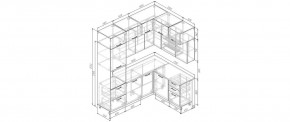 Кухонный гарнитур угловой Капри 2200*1700 (Стол. 38мм) в Югорске - yugorsk.mebel24.online | фото 2