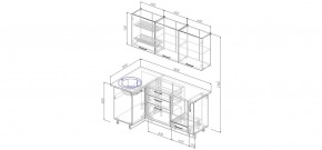 Кухонный гарнитур угловой Крафт 1000*1800 (Стол. 38мм) в Югорске - yugorsk.mebel24.online | фото 2